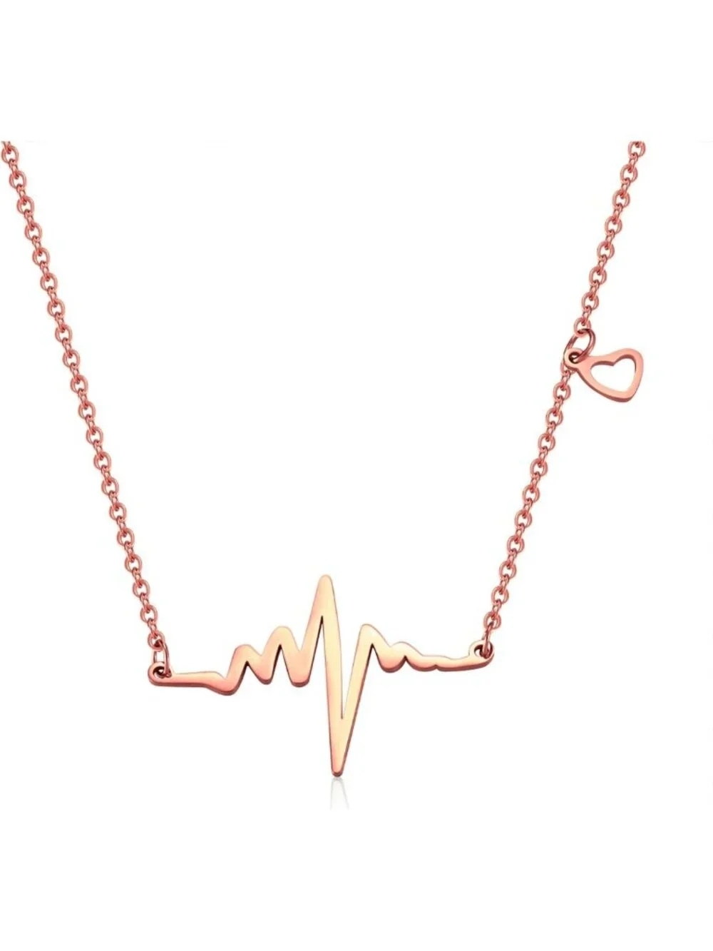 Heartbeat Necklace | Stainless Steel ECG Pendant | Perfect Gift for Nurses